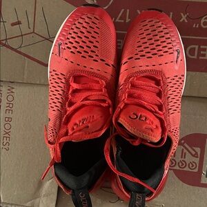 Nike Kids Bright Red and Black Sneakers